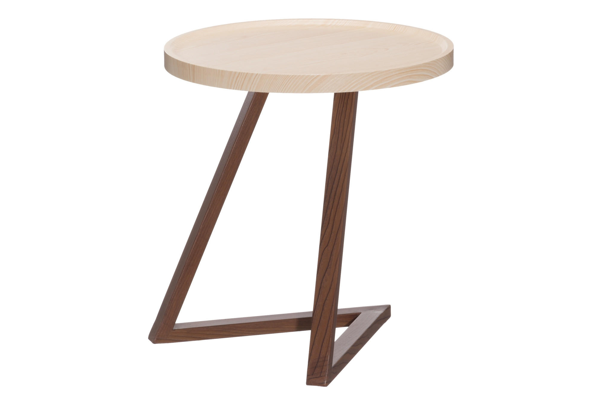 BEISTELLTISCH MDF Ø 40 cm - Braun, Holzwerkstoff (40/40/42.5cm)