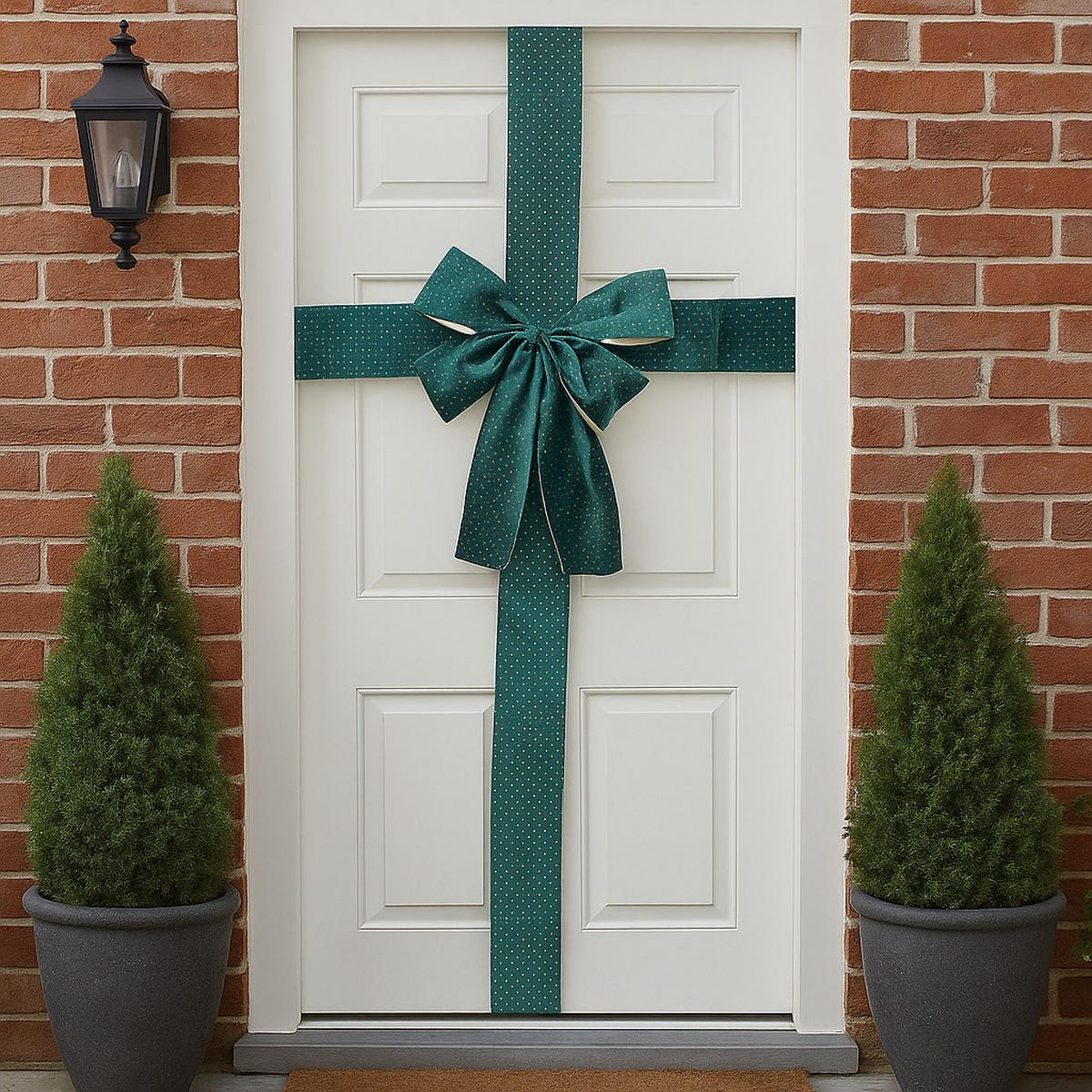 WEIHNACHTSDEKORATION Schleife 33/42 cm - Grün, Textil (10/42/33cm) - Home Styling Collection