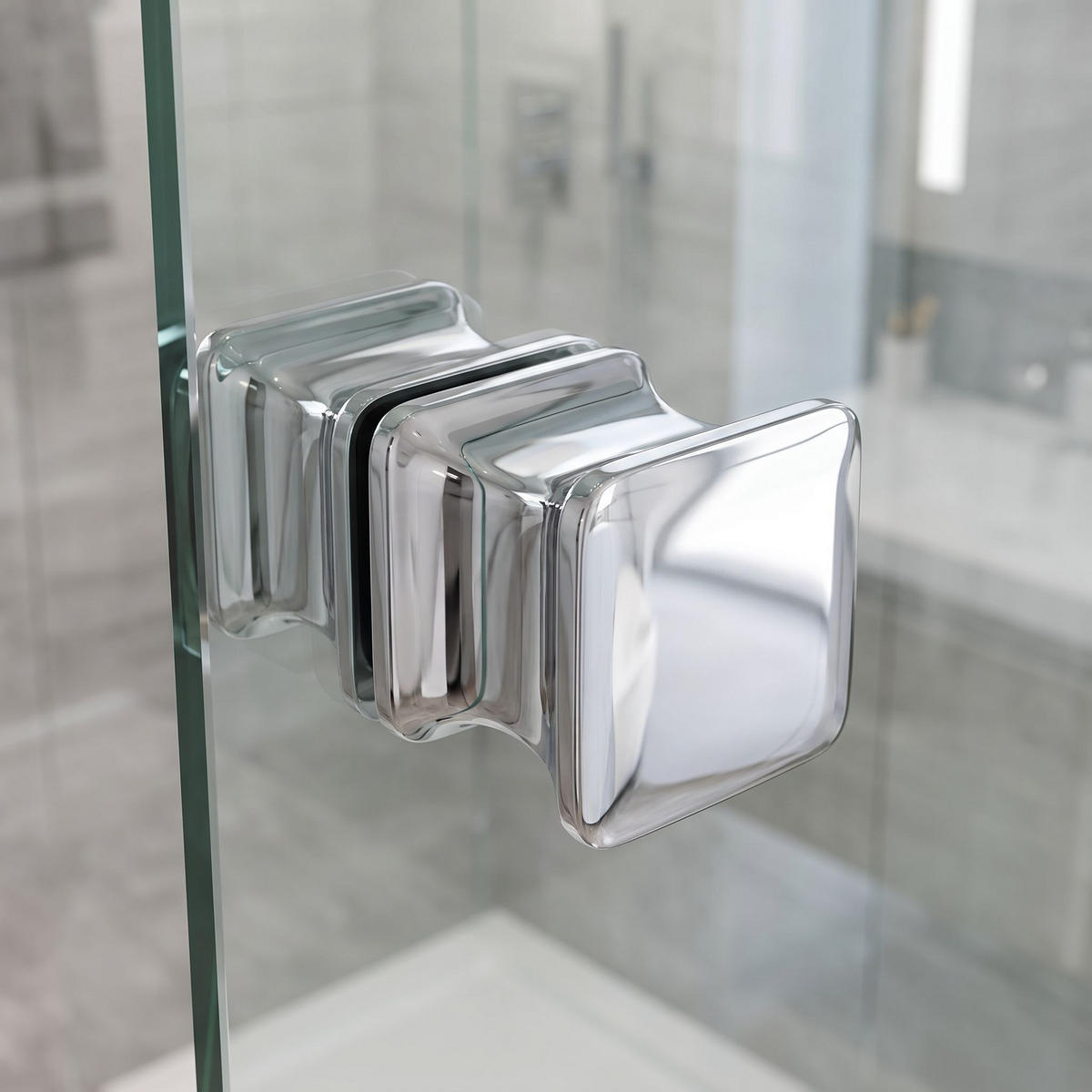 DUSCHTÜRGRIFF Rea 04 Chrome - Chromfarben, Metall (3/2.8cm) - REA