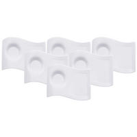 ESPRESSO UNTERTELLER NewWave Caffè weiß 17 x 13 cm 6er Set - Weiß, Keramik (1cm) - Villeroy & Boch