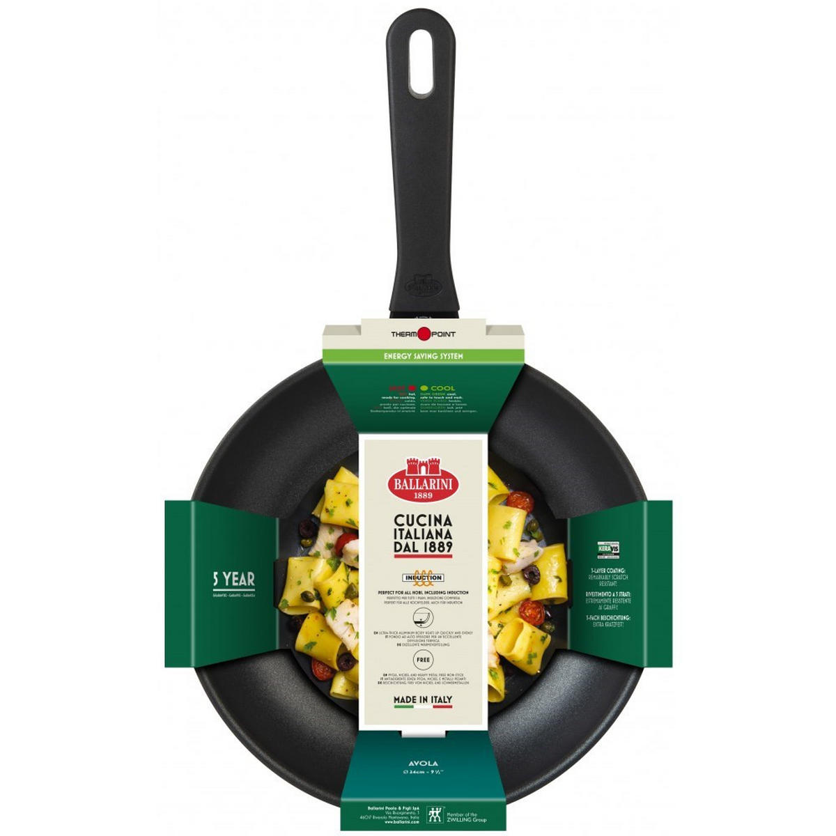 PFANNE Schwarz 32/32/5 cm 750029120 - Schwarz, Metall (32cm) - Ballarini