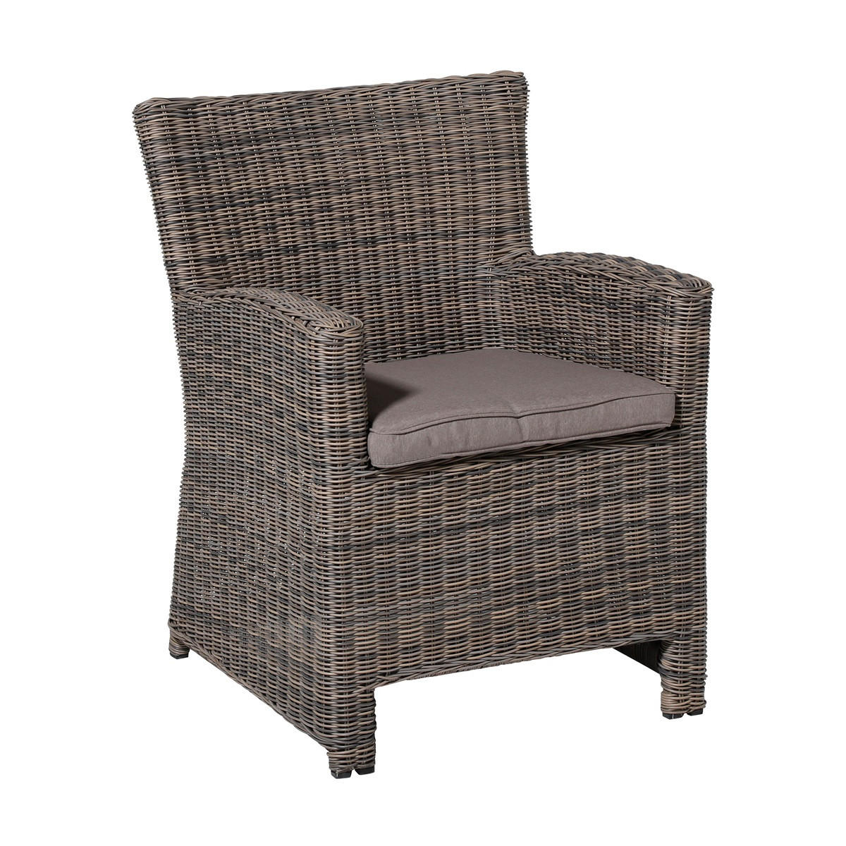 SITZKISSEN Panama 48/48 cm 4er-Set - Taupe, Textil (48/5/48cm) - Madison