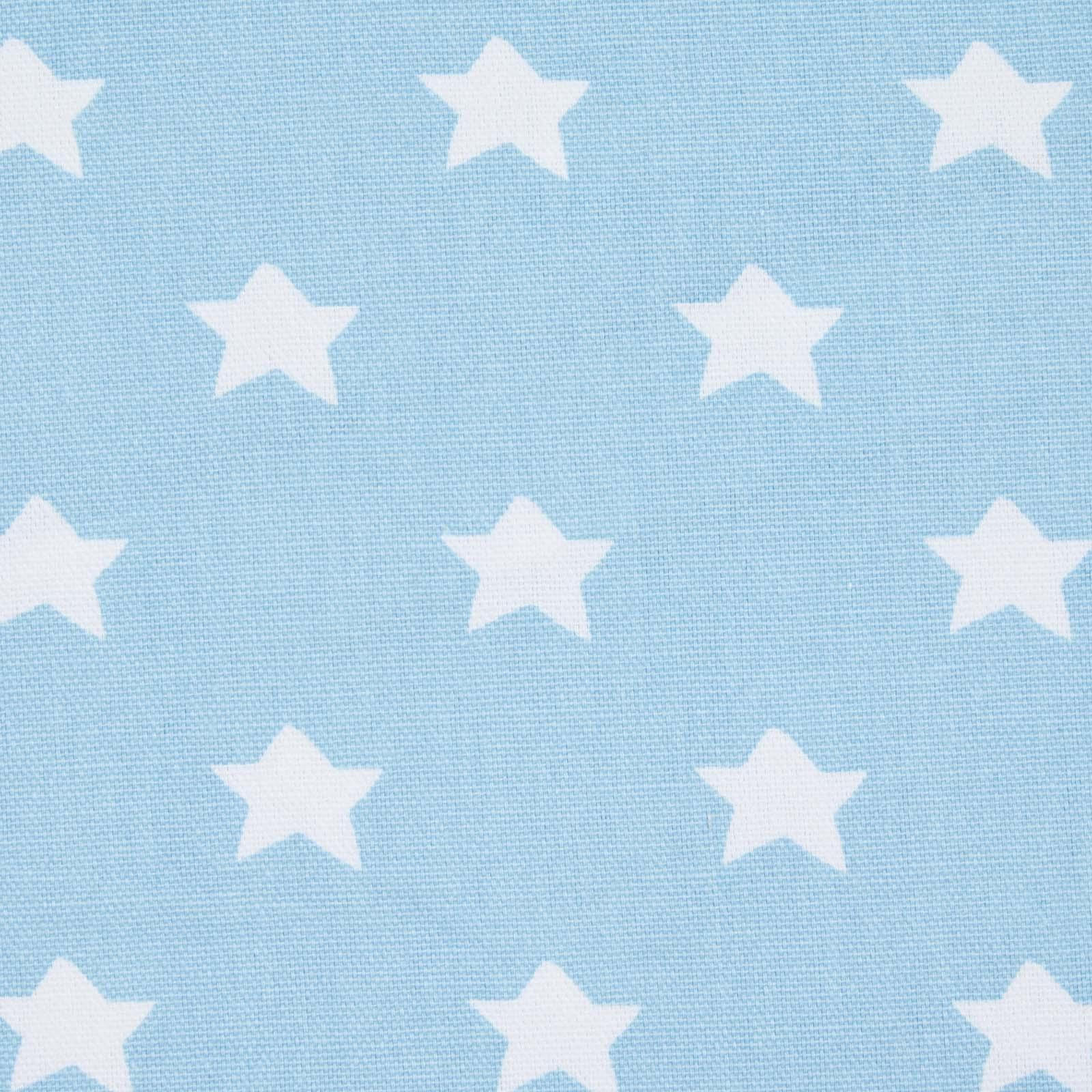 BAUMWOLLSTOFF Meterware Sterne blau, 150 cm - Blau, Textil (150/100cm) - Homescapes