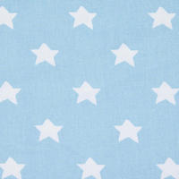 BAUMWOLLSTOFF Meterware Sterne blau, 150 cm - Blau, Textil (150/100cm) - Homescapes