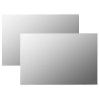 WANDSPIEGEL 2 Stk. 60 x 40 cm Rechteckig - Silberfarben, Glas (40/60/1cm) - furnicato