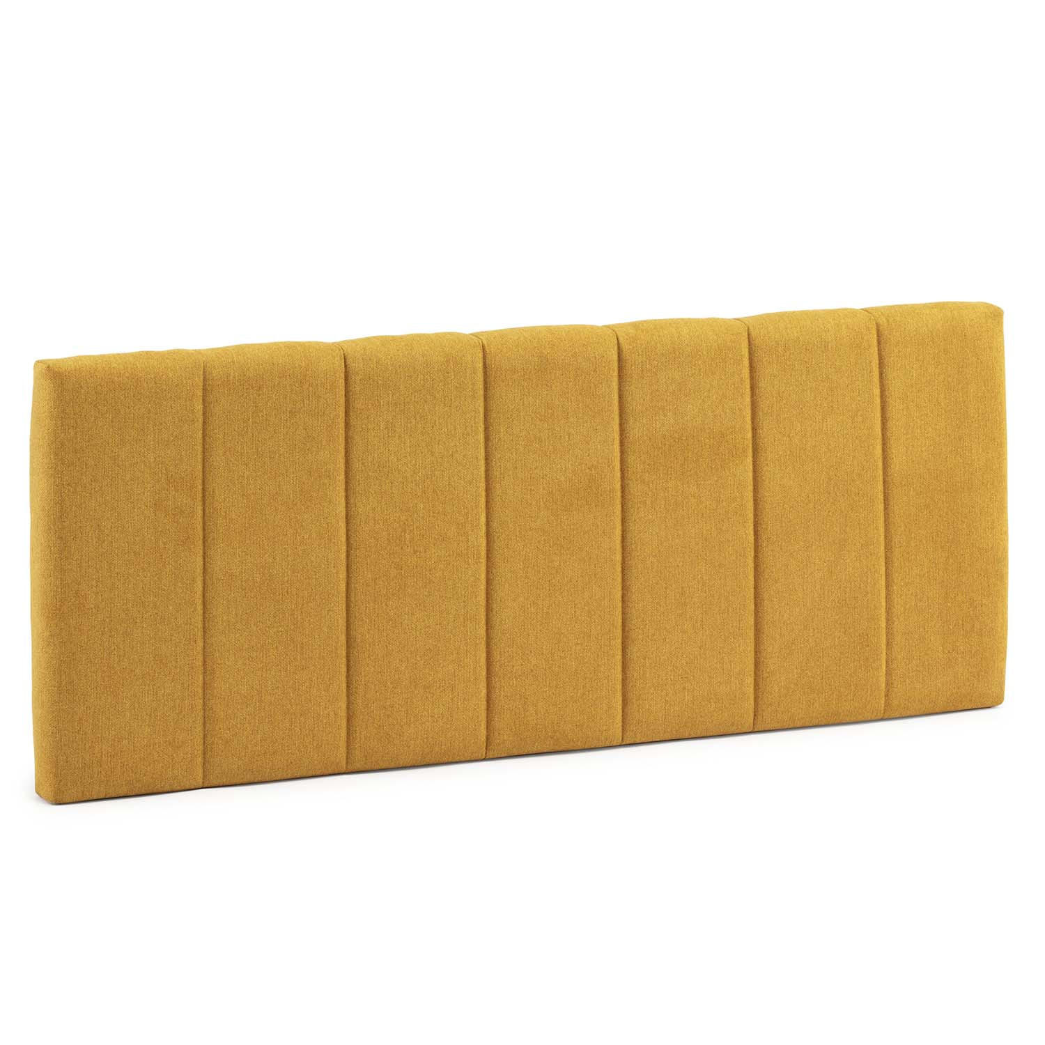KOPFTEIL 140x60 cm Creta Senffarbe - Dunkelgelb, Textil (8/60/140cm) - VS Venta-stock