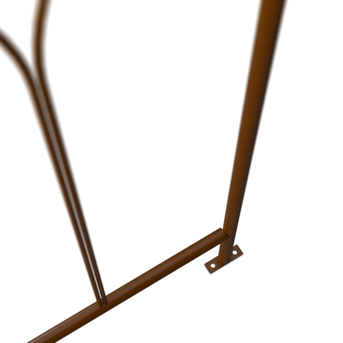 ROSENPAVILLON - Braun, Metall (211/269/211cm) - Relaxdays