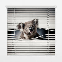 VNÚTORNÁ roleta - okenná roleta - roleta - 150x180 cm - Koala - sivá, plast (150/180/0.5cm) - TULUP