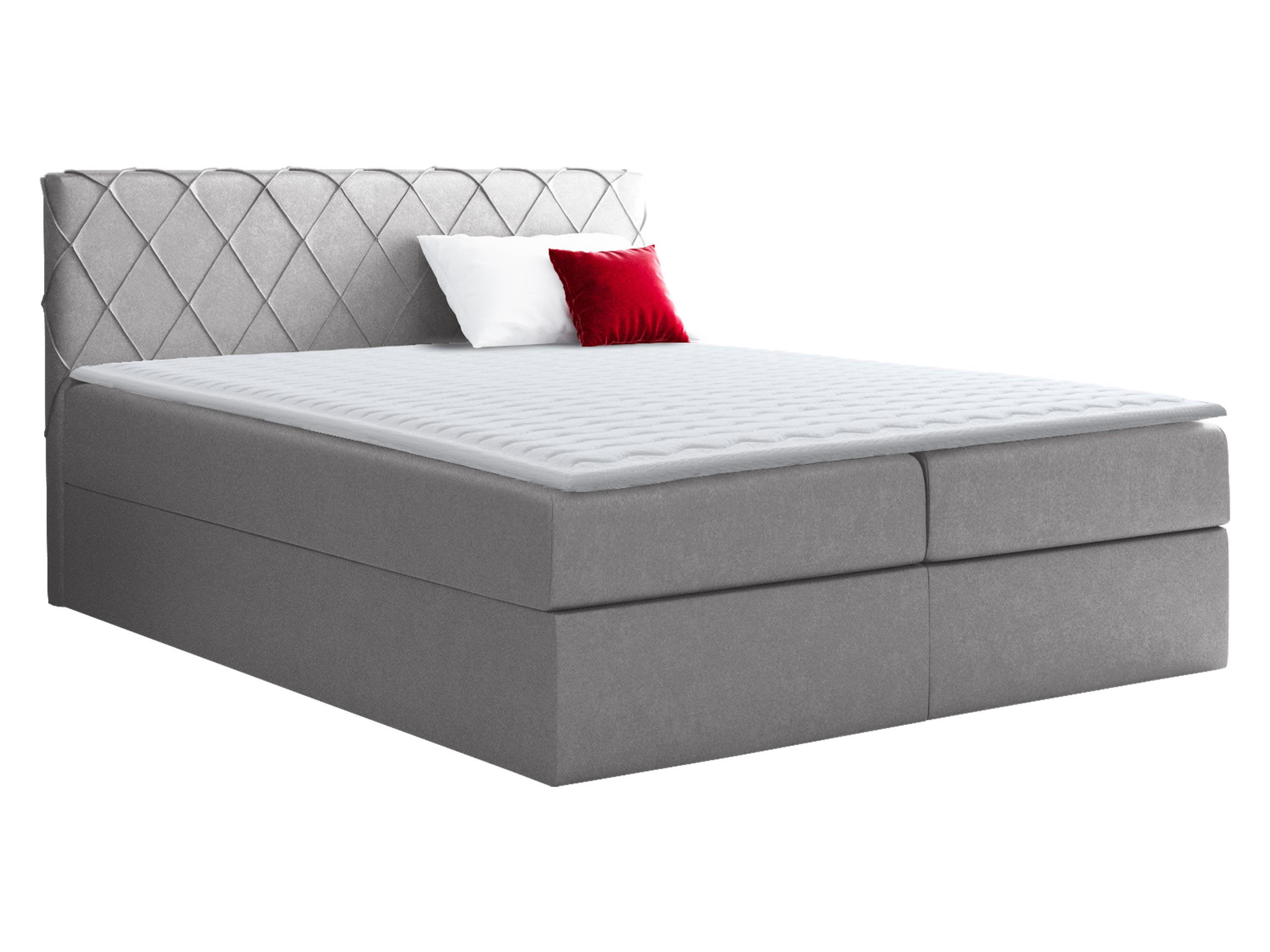 Mirjan24 Boxbett Grau 160x200 cm