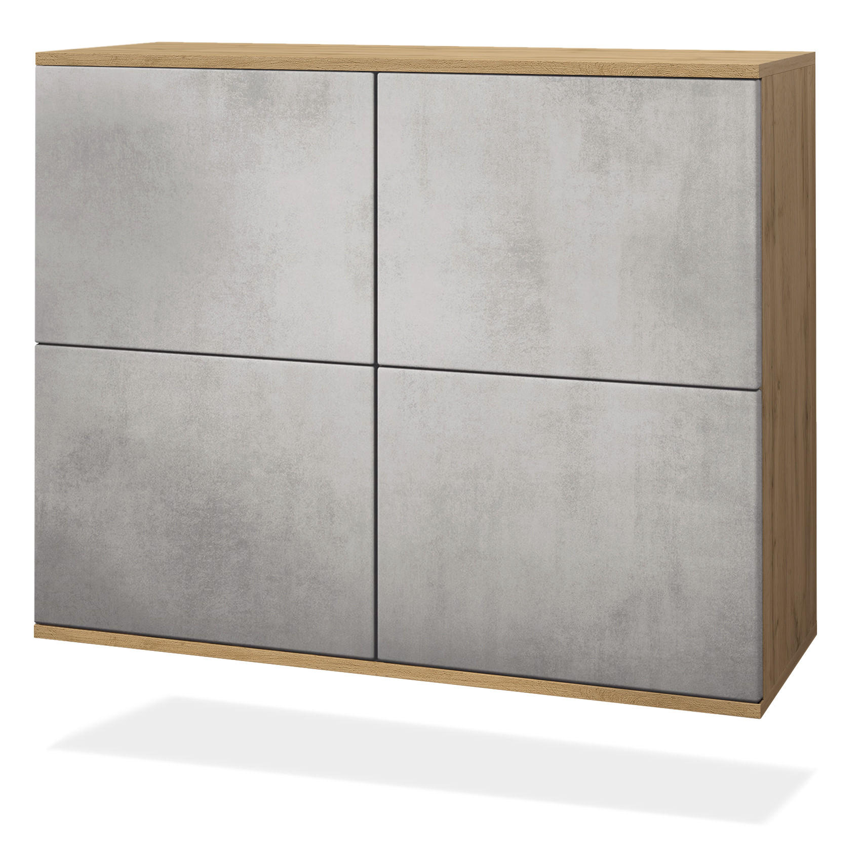 Vladon Kommode Hellgrau 92.5x73.5x35 cm