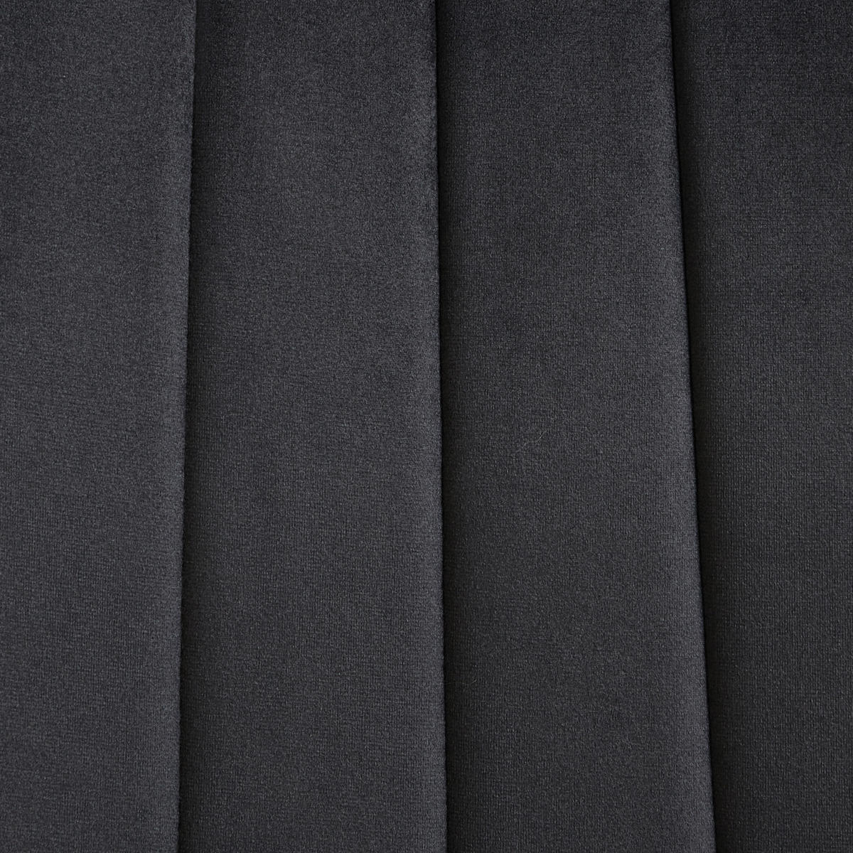 ESSZIMMERSTUHL 4er-Set Samtstoff Schwarz Kalispell - Schwarz, Textil (45/88/62cm) - Beliani