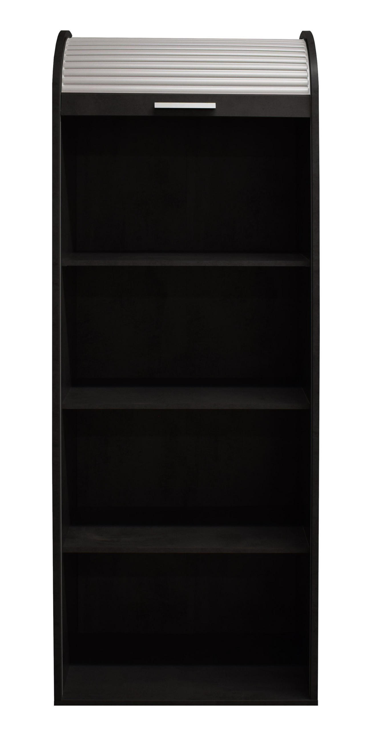 JALOUSIESCHRANK Eadith 69 x 44 x 192 Rollladenschrank Schwarzstahl/Weiß - Schwarz/Weiß, Holz (69/192/44cm) - 58aufmkessel