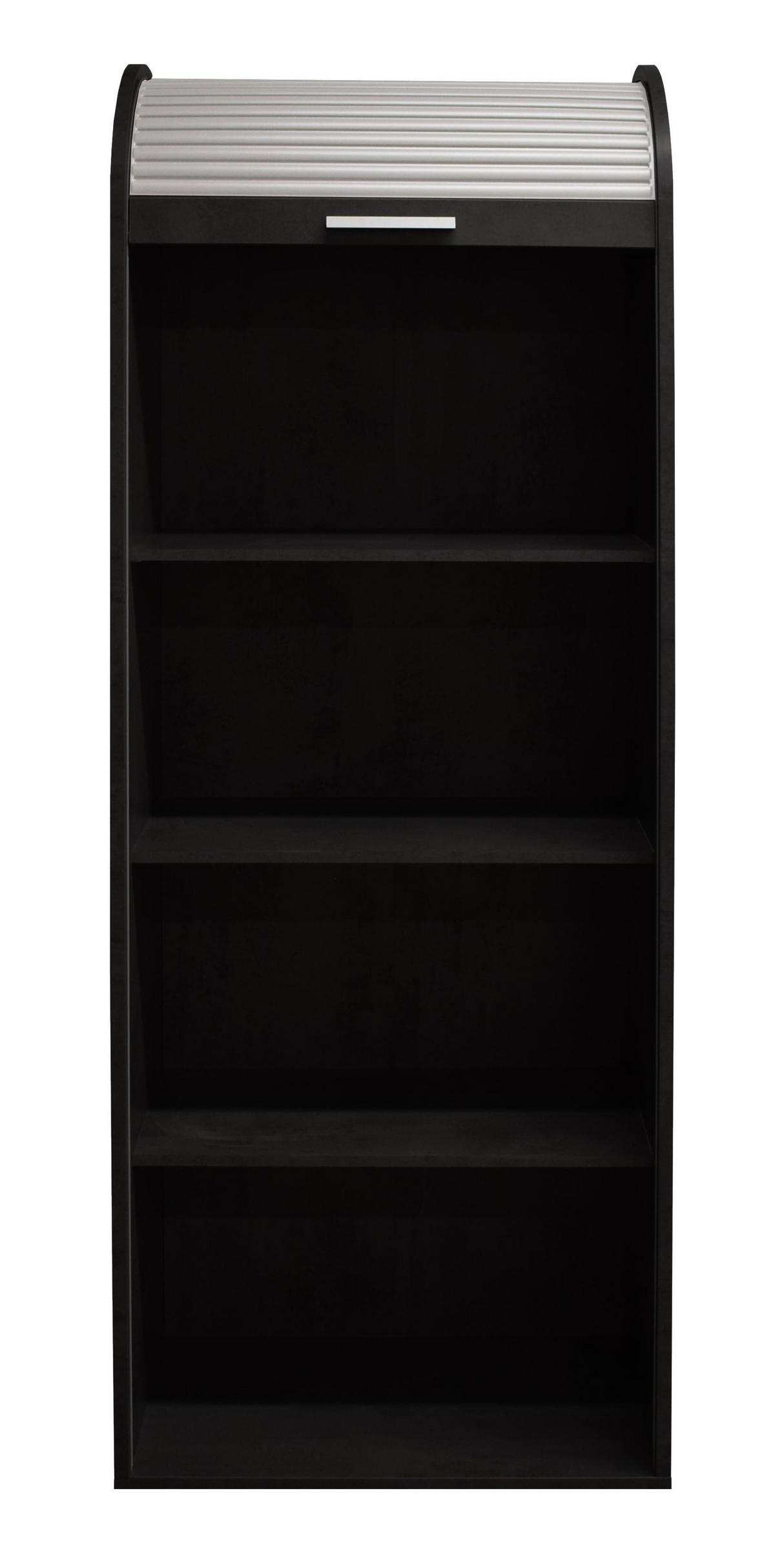 JALOUSIESCHRANK Eadith 69 x 44 x 192 Rollladenschrank Schwarzstahl/Weiß - Schwarz/Weiß, Holz (69/192/44cm) - 58aufmkessel