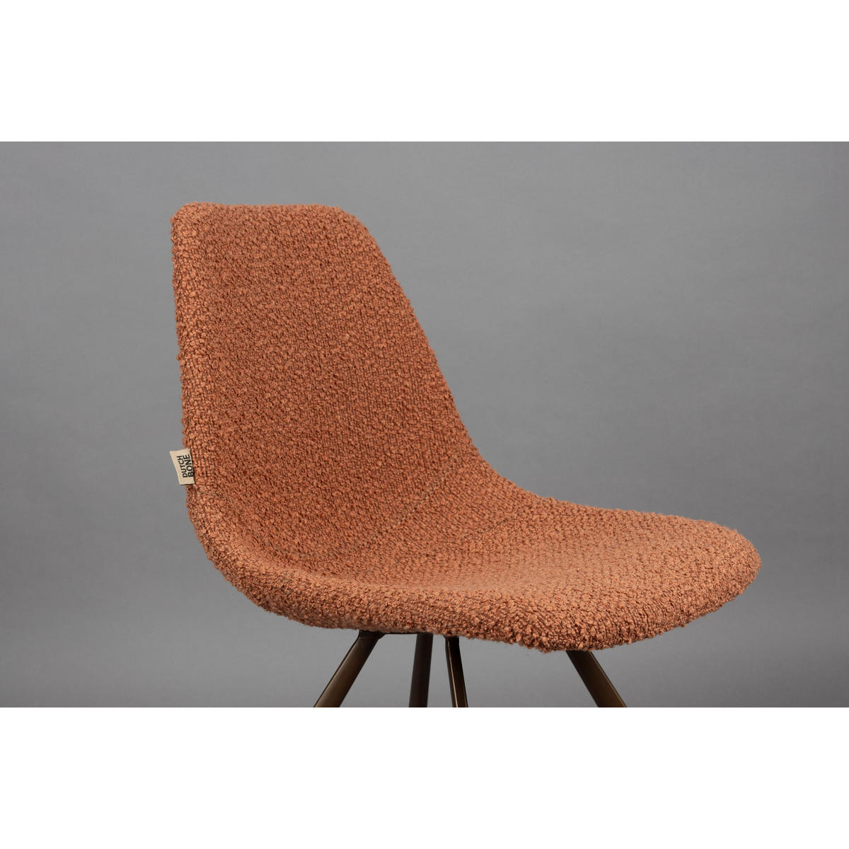 ESSZIMMERSTUHL Franky Terra/ Rot - 2 er Set - Rot/Terracotta, Kunststoff (46/83/56cm) - Dutchbone