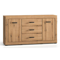 KOMMODE Dora Evoke Eiche 160 / 40 / 85 cm - Eichefarben, Holz/Holzwerkstoff (160/85/40cm) - Feldmann-Wohnen