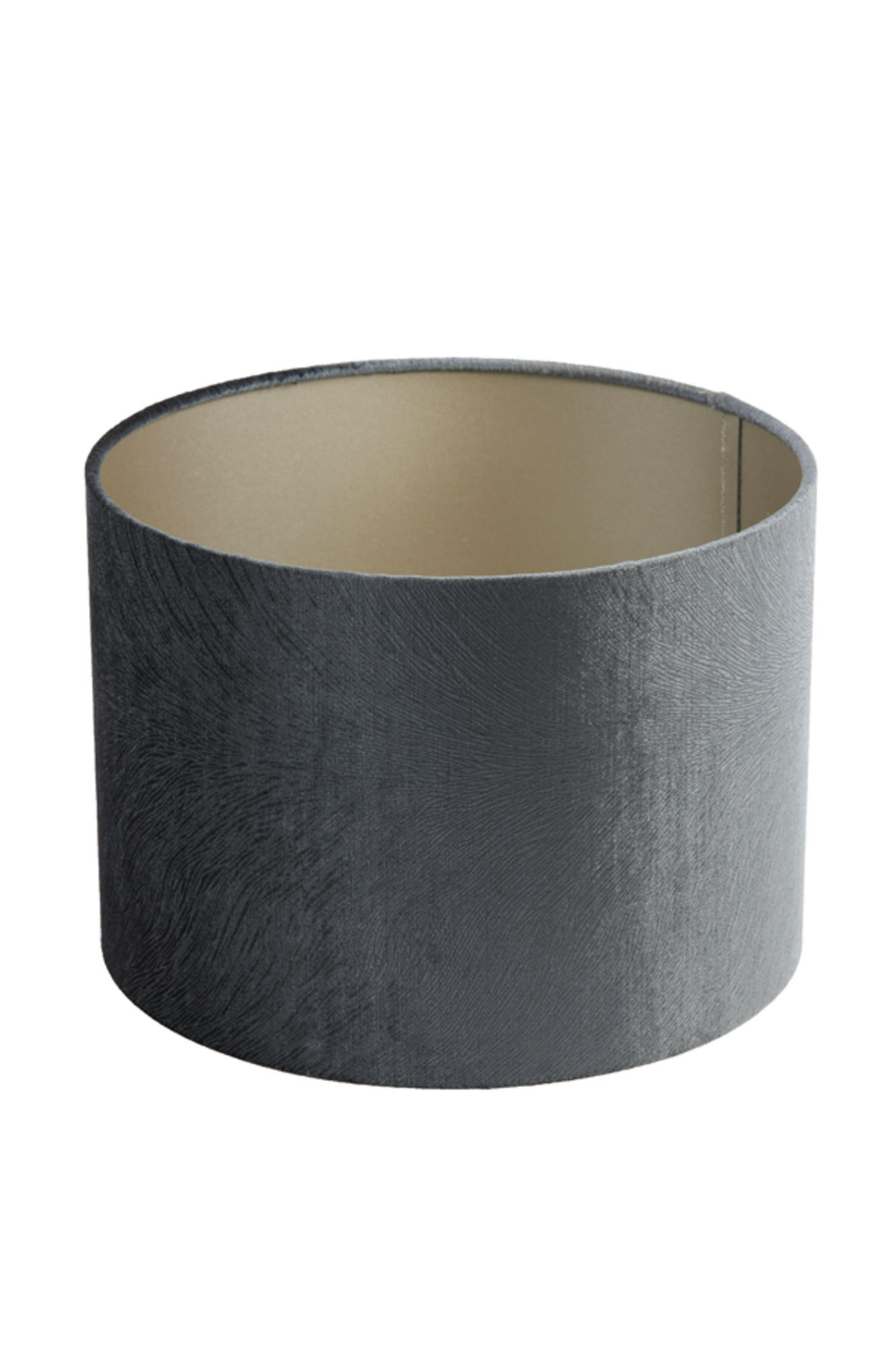 LAMPENSCHIRM Lubis Grau Ø20/15 cm - Grau, Textil (20/20/15cm) - Light & Living