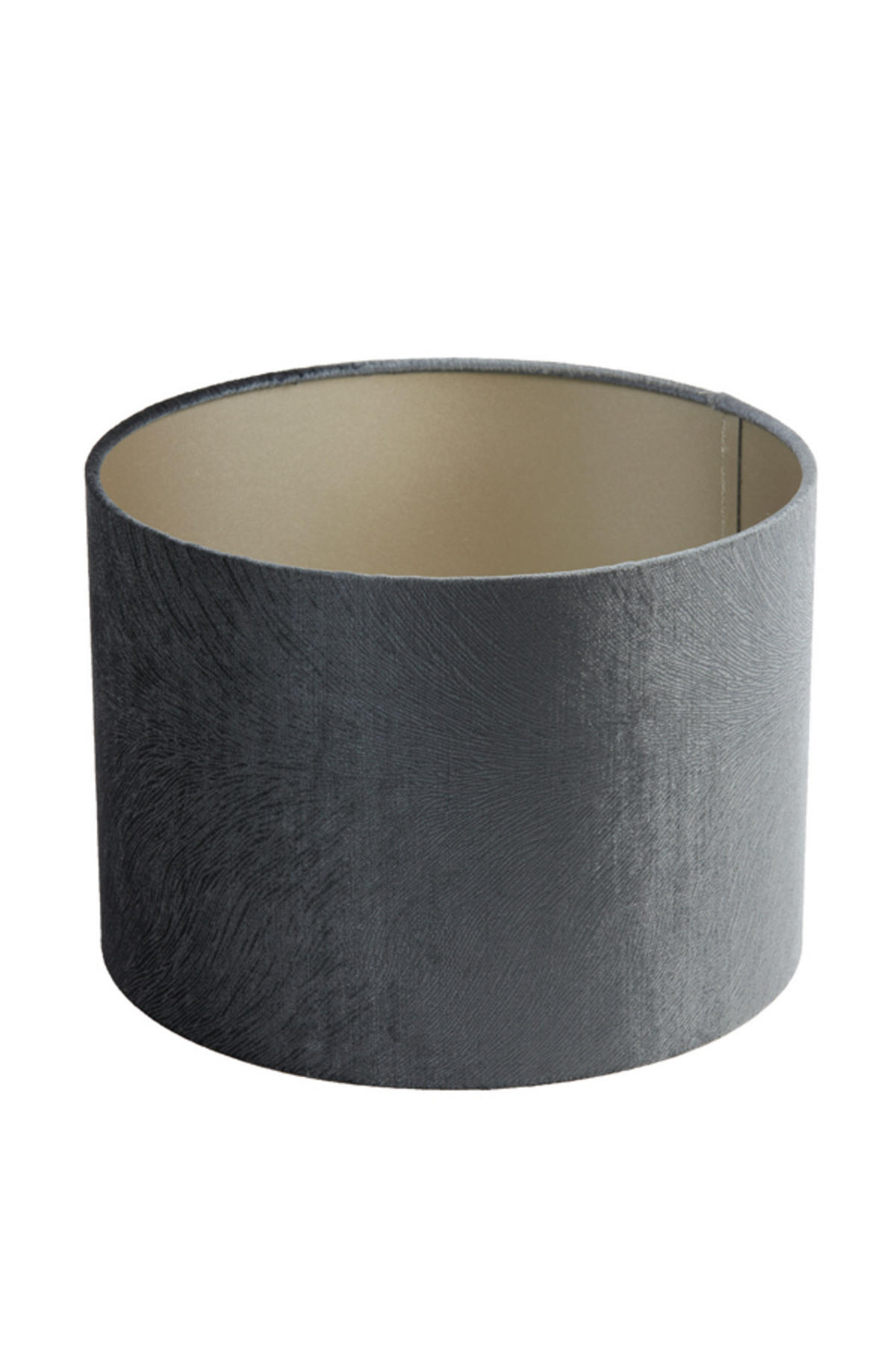 LAMPENSCHIRM Lubis Grau Ø20/15 cm - Grau, Textil (20/20/15cm) - Light & Living