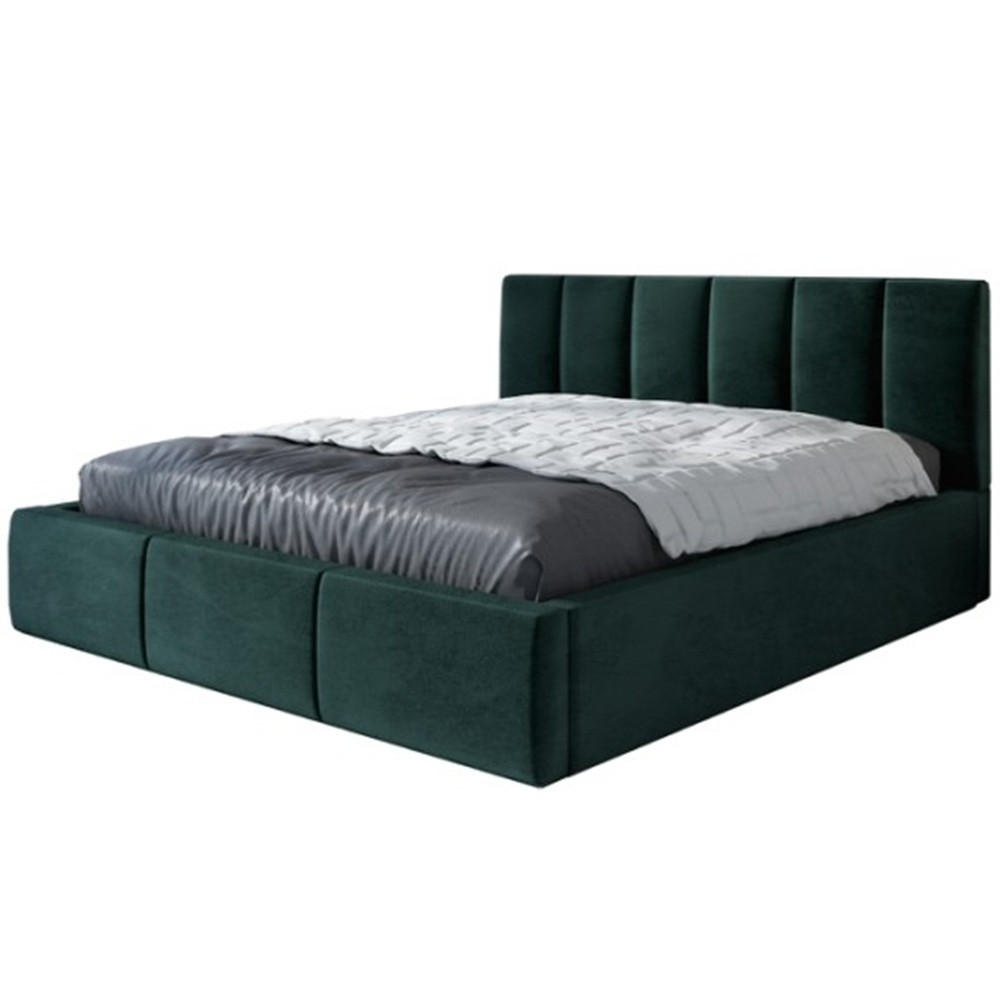 POLSTERBETT LISI 180x200 Dunkelgrün - Dunkelgrün, Textil (180/200cm) - A&J MöbelLand