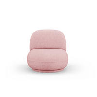 DREHSESSEL Chuck aus Chenille-Stoff rosa - Pink, Textil (77/80/78cm) - Micadoni