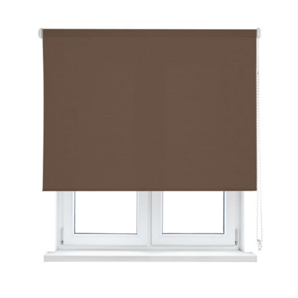 SEITENZUGROLLO lichtdurchlässig Ecofuture (100% Recyceltes Polyester) - Braun, Textil (55/190/190cm) - VIEWTEX