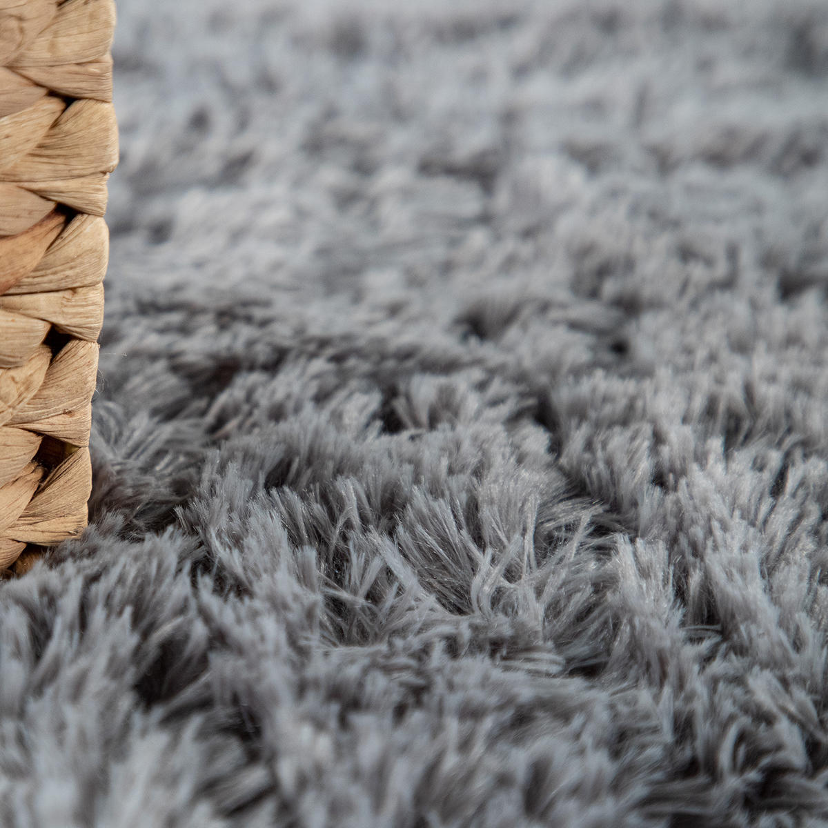 HOCHFLORTEPPICH 200/200 cm Silky 591 - Grau, Textil (200/200cm) - Paco Home