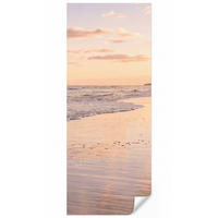 TAPETE - Strand - Brandung - Wolken - 120x280 cm - Hellrosa, Papier (120/280cm) - OnlyWow
