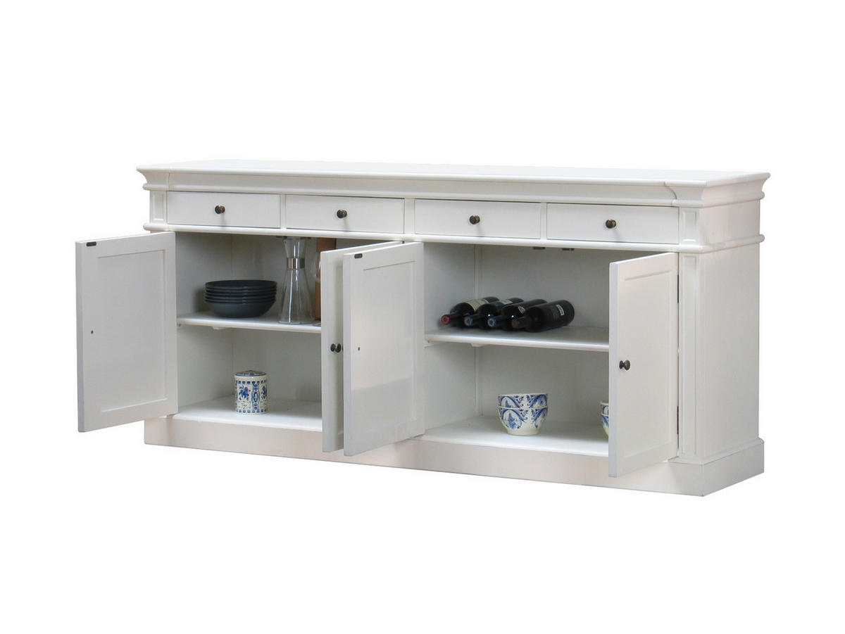 SIDEBOARD antik weiß - Weiß, Holzwerkstoff (186/86/45cm) - ebuy24