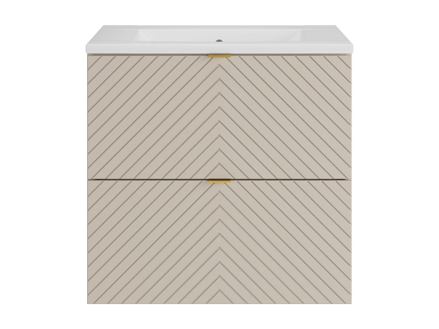 EINZELWASCHTISCH - 60 cm x 46 cm - Holz, Platte - Beige - DORIONI - Beige, Holz (60/61.6/46cm) - Vente-Unique