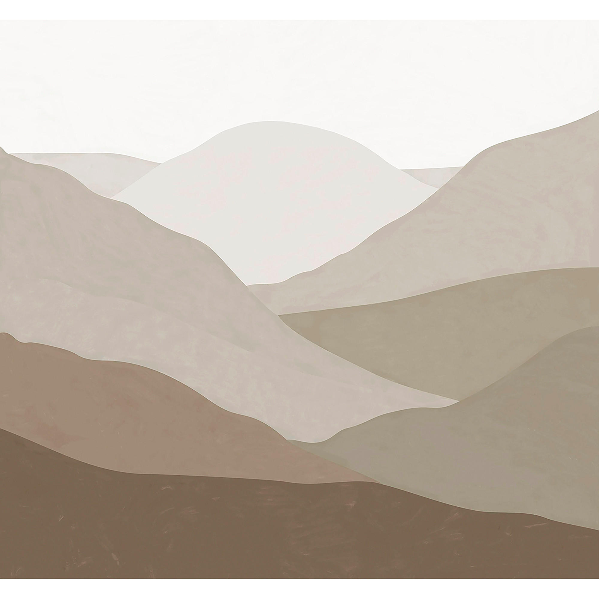 FOTOTAPETE Beyond the Horizon - Braun, Papier/Kunststoff (280/0.1cm) - Art for the Home