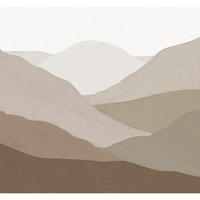 FOTOTAPETE Beyond the Horizon - Braun, Papier/Kunststoff (280/0.1cm) - Art for the Home