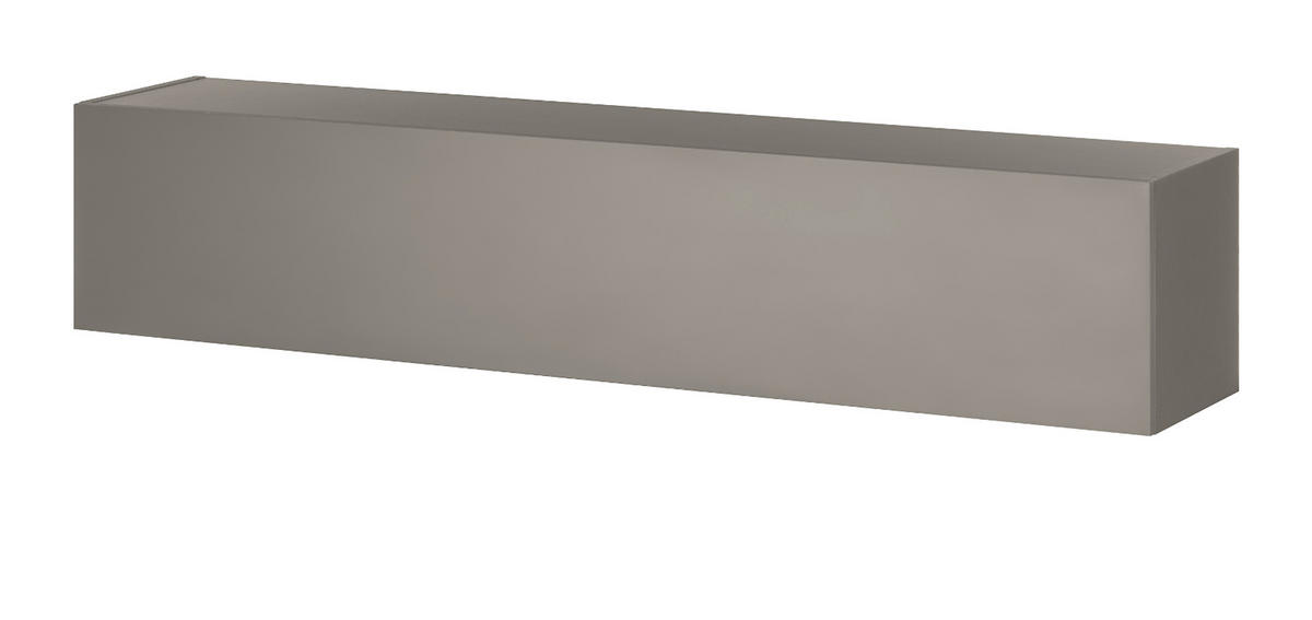 WANDBOARD Thermo Eiche, grau, Wandregal 152 cm - Eichefarben/Grau, Holzwerkstoff (152/17/20cm) - Furn.Design