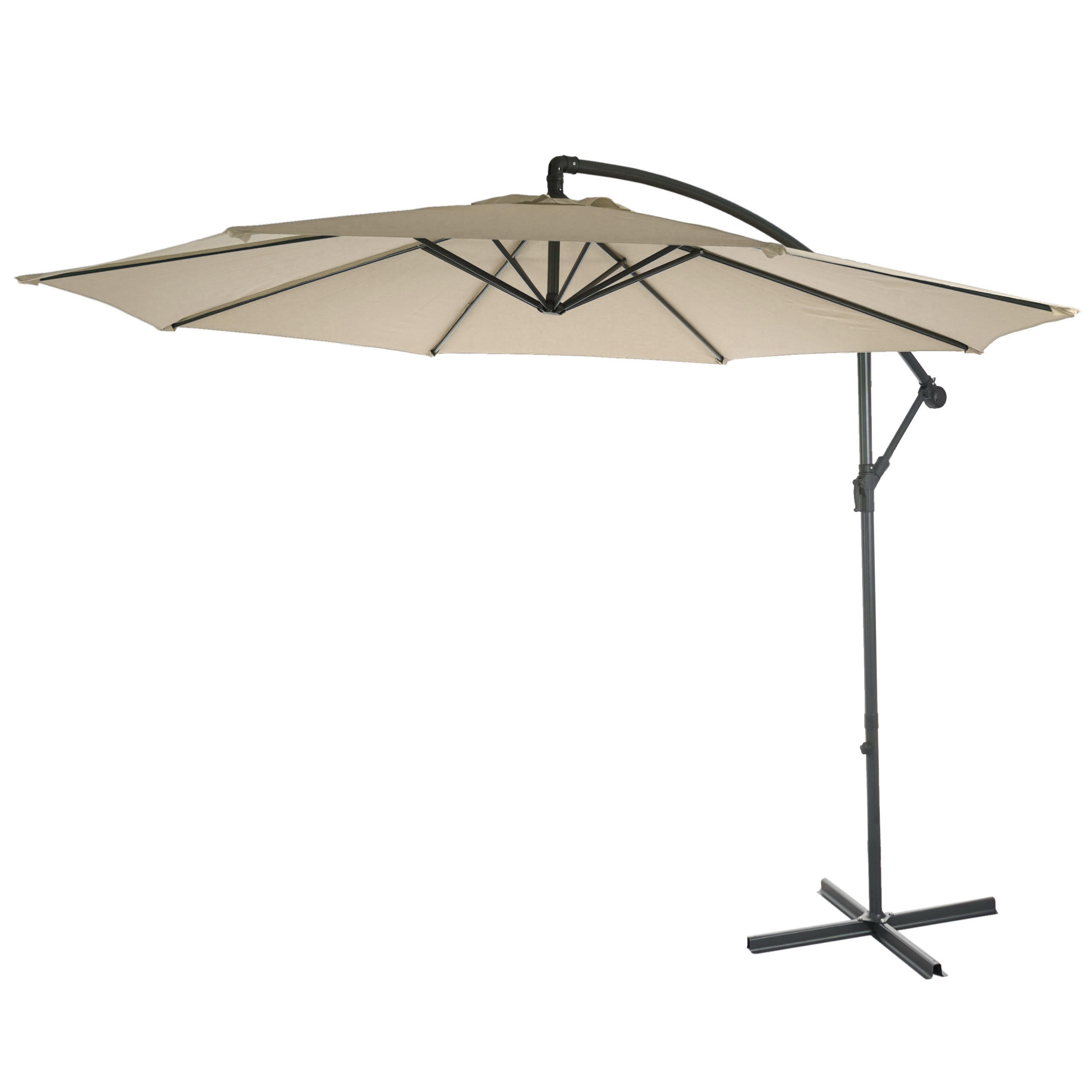 AMPELSCHIRM NEIGBAR Cremeweiß - Weiß, Textil (360/295cm) - MCW