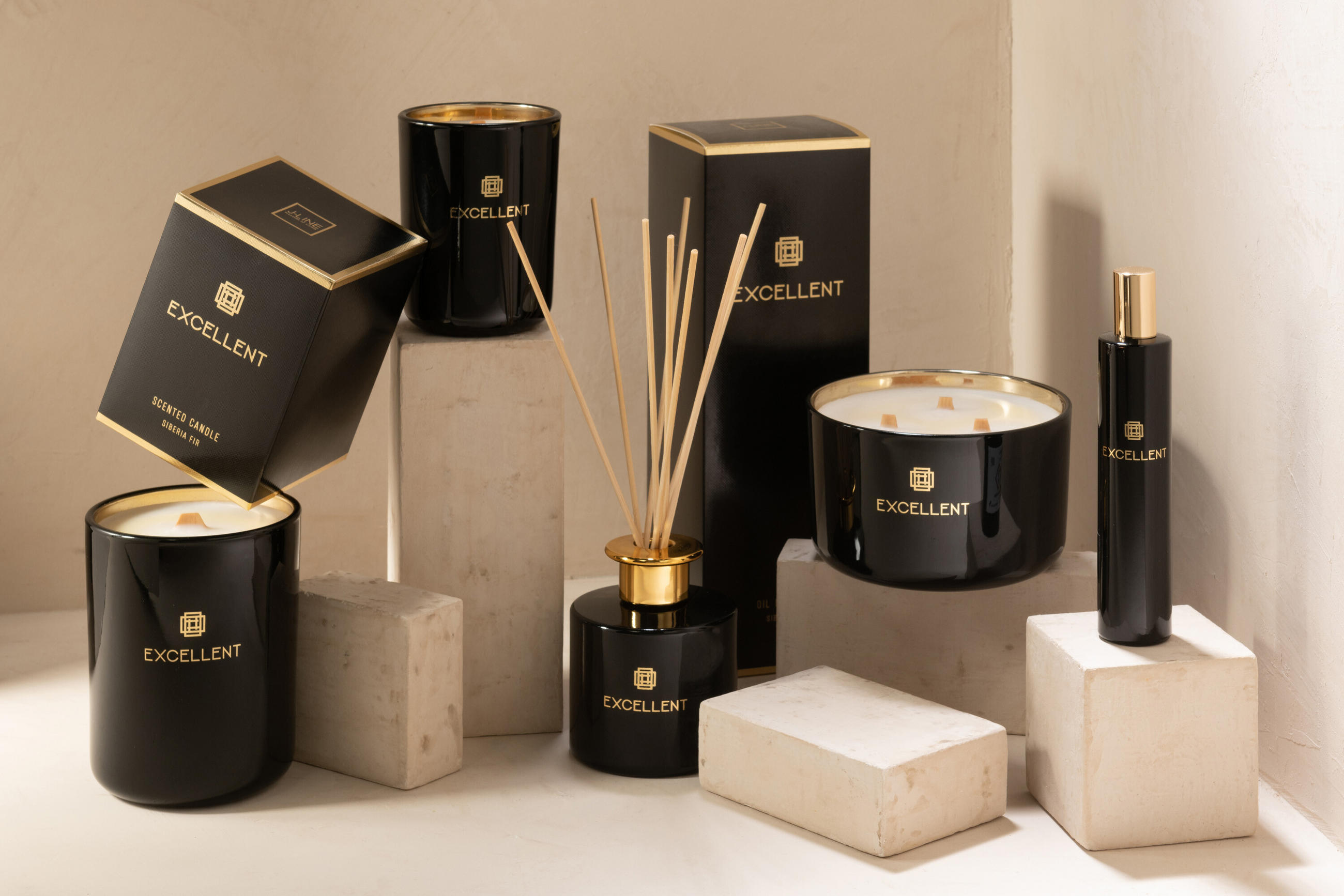 Thumbnail - J-Line Duftkerze, Schwarz, Glas, 10.5 cm, Dekoration, Kerzen & Zubehör, Duftkerzen