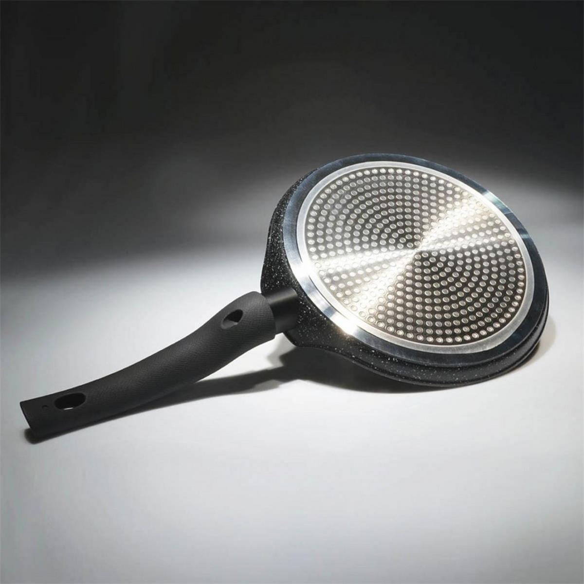 CRÊPEPFANNE Schwarz 18/18/2.5 cm TS1271 - Schwarz, Metall (18cm) - Tiross 