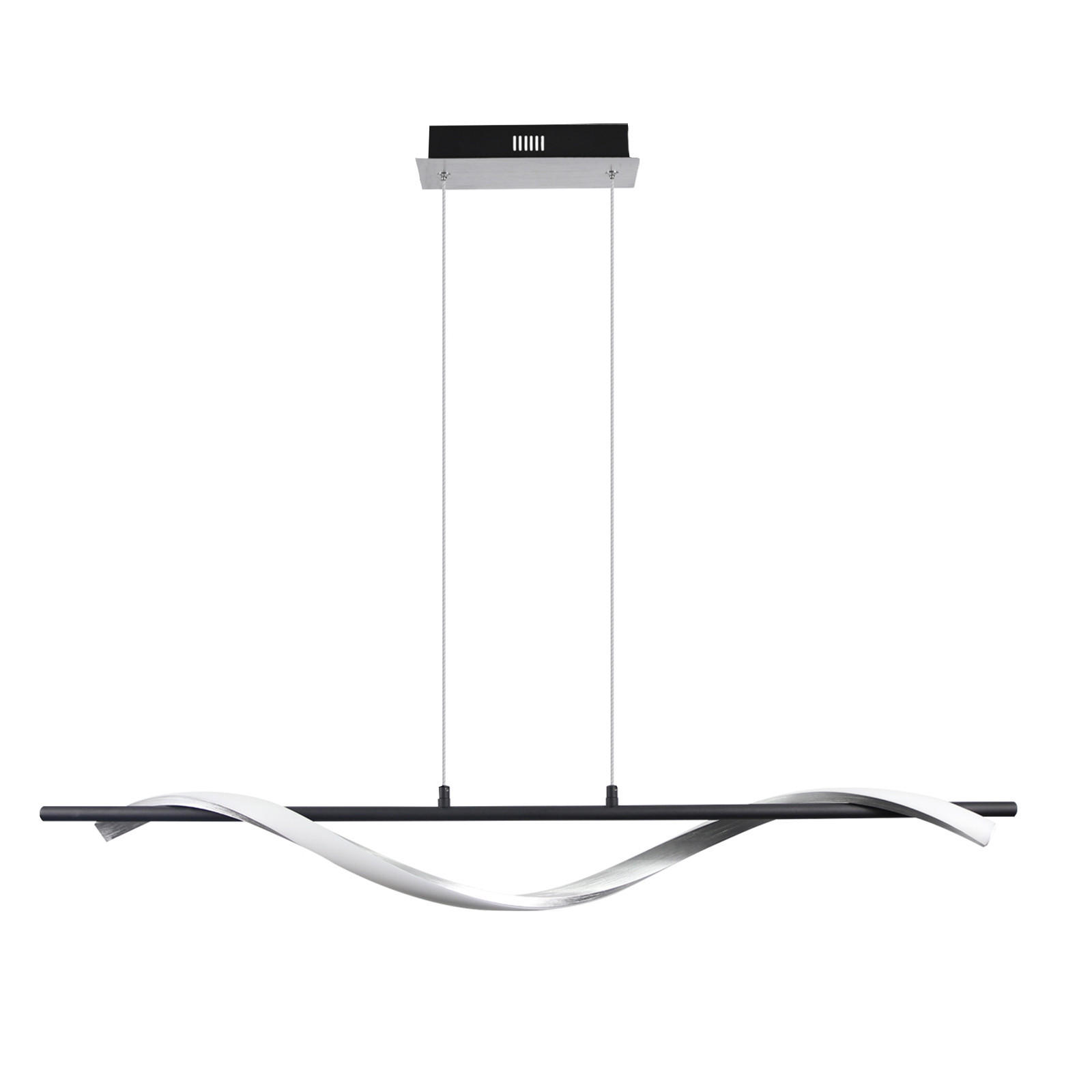 HÄNGELEUCHTE Poesie 100/22/150 cm - Weiß, Metall (100/22/150cm) - Nettlife