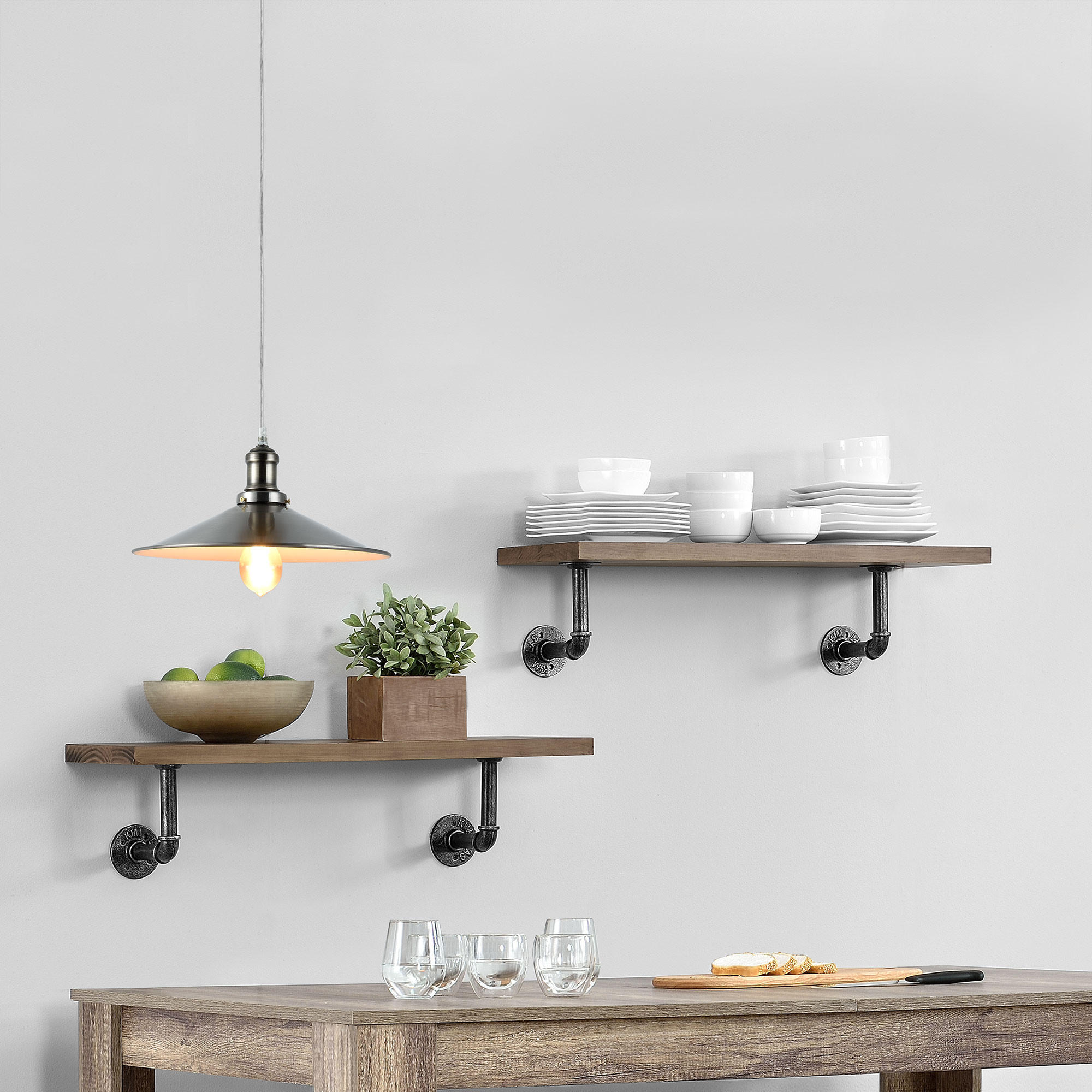 HÄNGELEUCHTE Burrsville - Silberfarben, Metall (36/36/125cm) - lux.pro