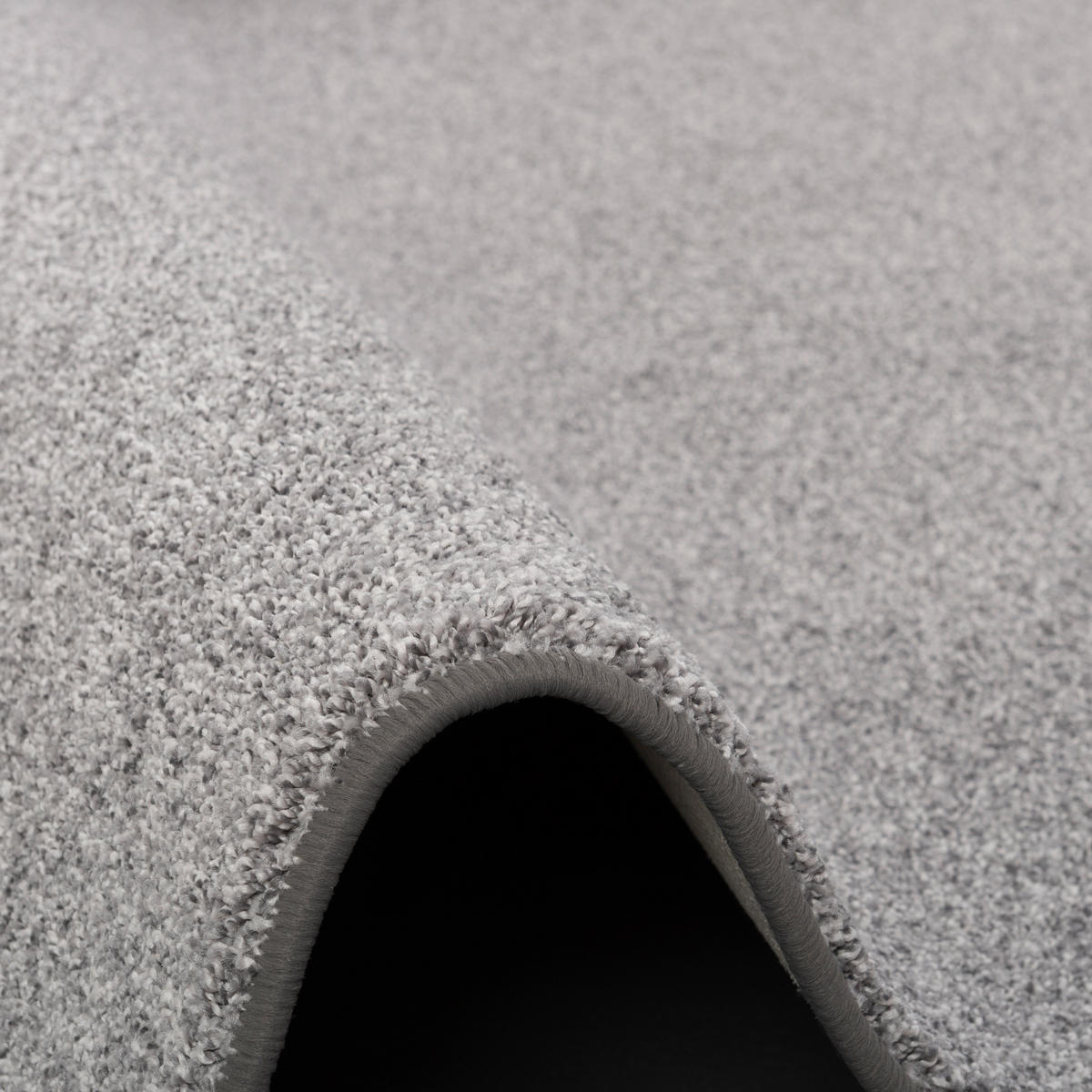 LUXUS VELOURS LÄUFER LAGUNA SOFT - Grau, Textil (100/100cm) - Snapstyle