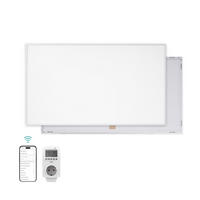 WANDKONVEKTOR Elektrisch 600 W mit Thermostat und App Steuerung 100,5/59,5 cm - Weiß, Kunststoff/Metall (100.5/59.5/2cm) - EMKE