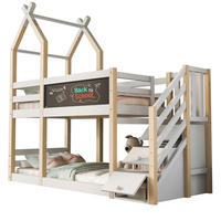 ETAGENBETT mit Stauraum 90x200 cm Kiefer-Massivholz Weiß - Weiß, Holzwerkstoff (90/200cm) - Beauniv