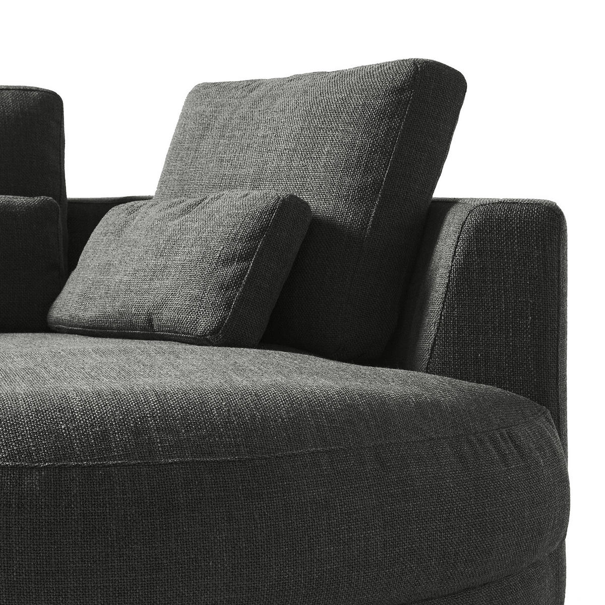 MODULLONGCHAIR - Grau, Textil (129/74/167cm) - home24