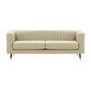 DREISITZER SOFA Slender-Baku 15 - Weiß, Holz/Textil (201/71/83cm) - SLF24