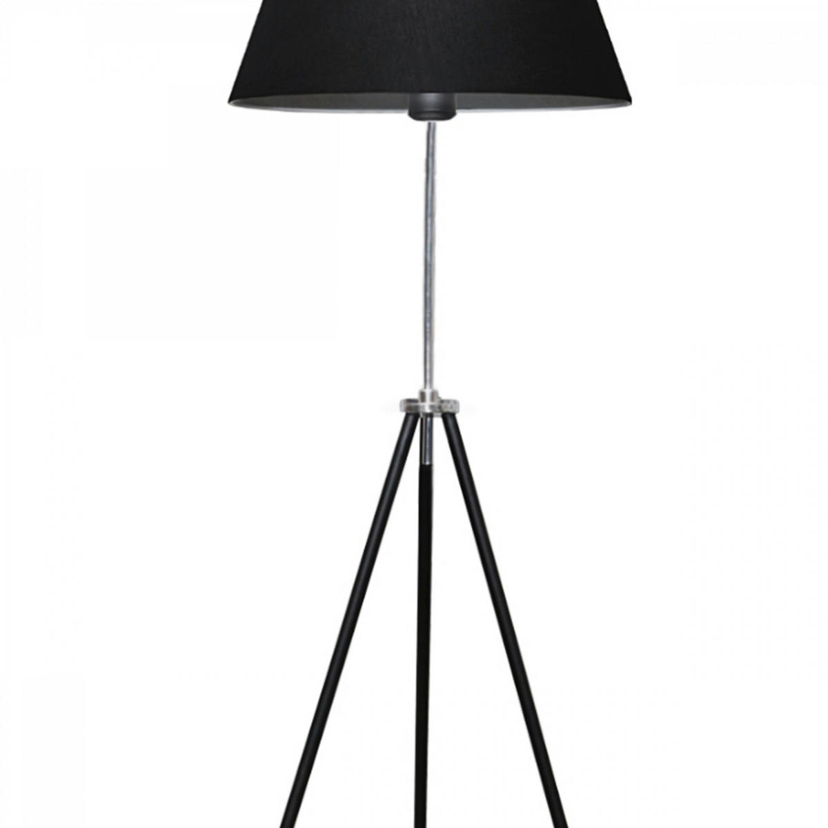STEHLEUCHTE Livingston - Schwarz, Metall (38/38/150cm) - lux.pro