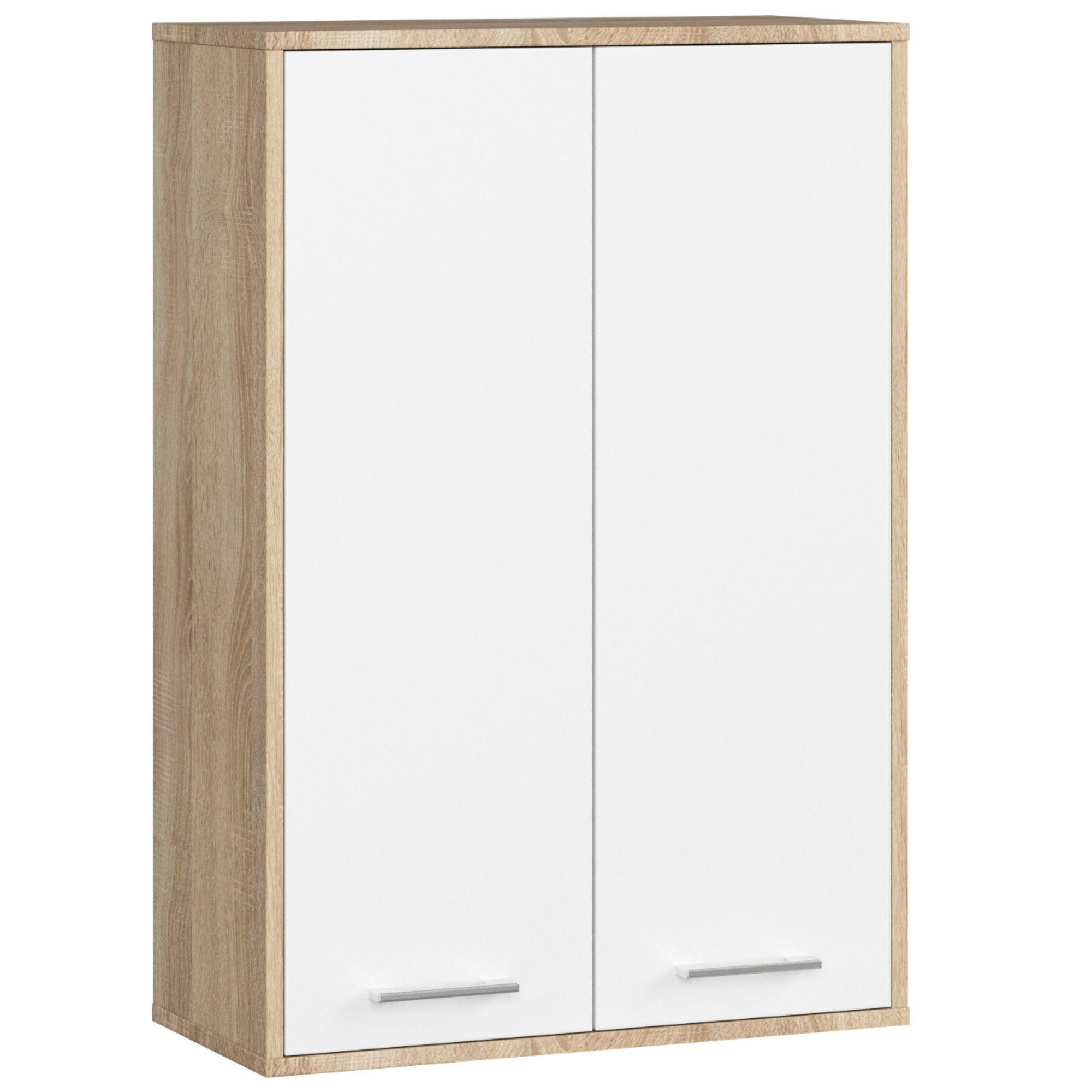 Akord Hängeschrank Sonoma Eiche, Weiß 64x94x30 cm