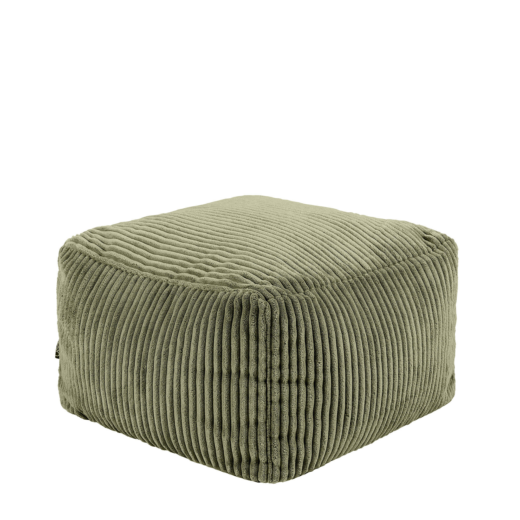 SITZPOUF Amara - Salbeigrün, Textil (40/24/40cm) - icon