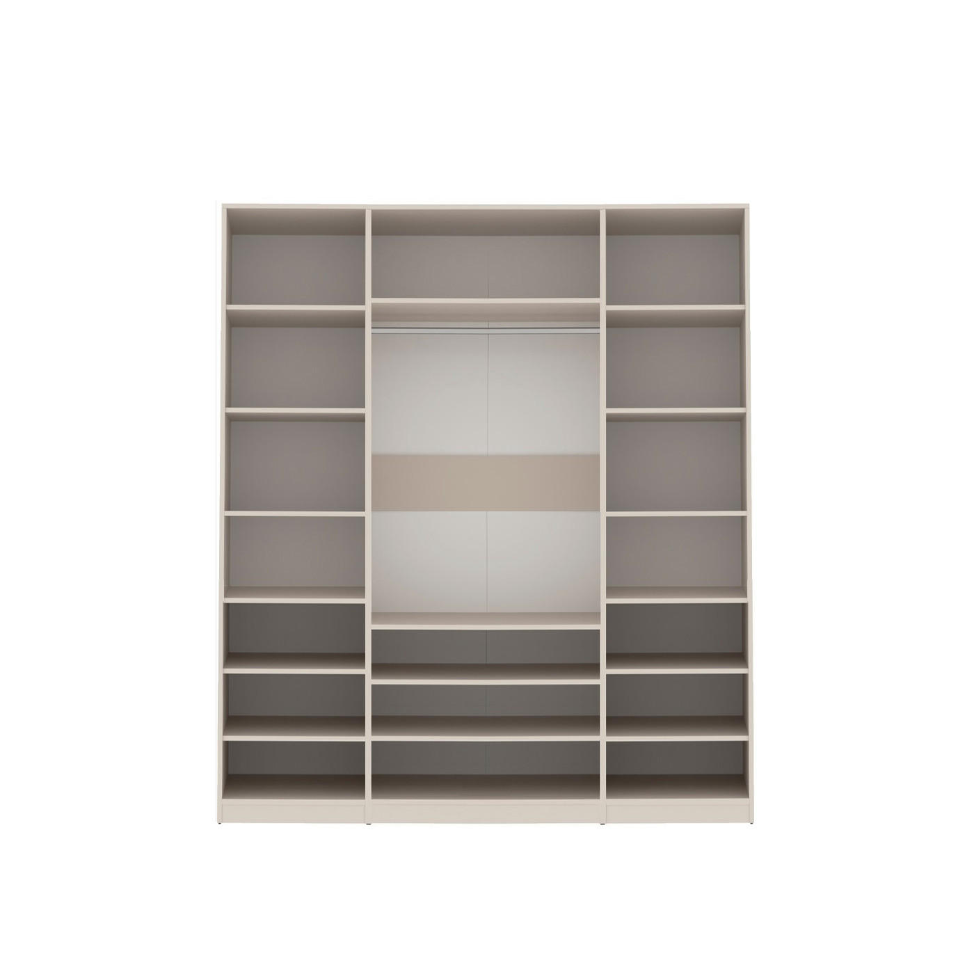 GARDEROBE OFFEN TRES W/C CASHMERE 180/206/51 cm - Kaschmir, Holzwerkstoff (180/206/51cm) - Marmex Möbel