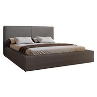 POLSTERBETT 180x200 Morin mit Bettkasten, Boucle, Dunkelgrau - Dunkelgrau, Holz/Textil (180/200cm) - Emporius