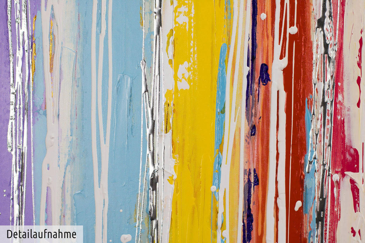 ACRYLBILD HANDGEMALT 120/60 cm - Multicolor, Holz/Textil (120/60cm) - KUNSTLOFT