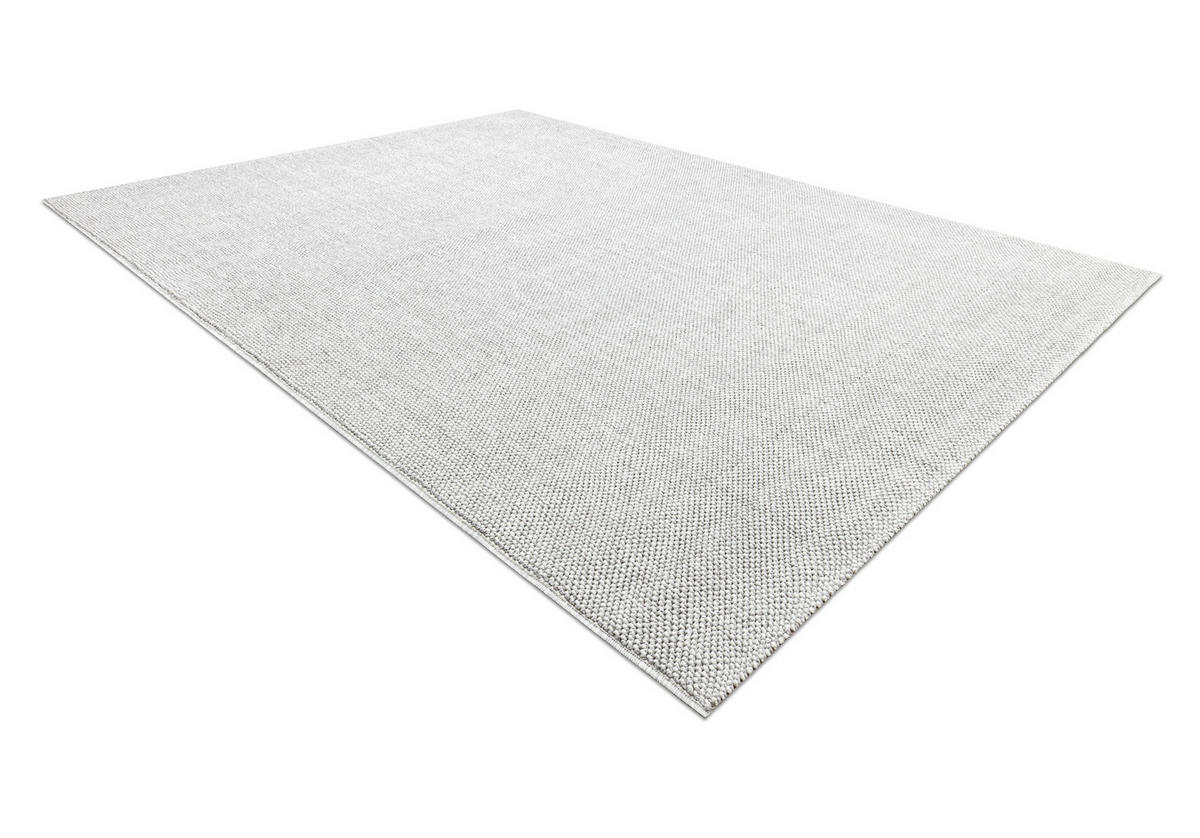 MATTA CASABLANCA LOOM silver, ögla, mjuk inomhus och utomhus 200/300 cm - Silverfärgad, Textil (200/300cm) - rugsX