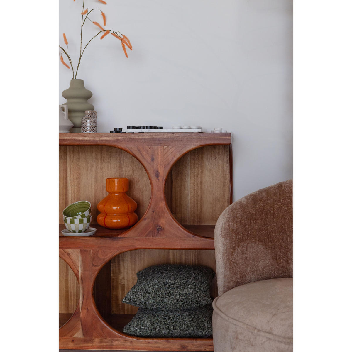 WANDREGAL Ruben Braun - Braun, Holz (39.5/90/90cm) - Housecraft Living