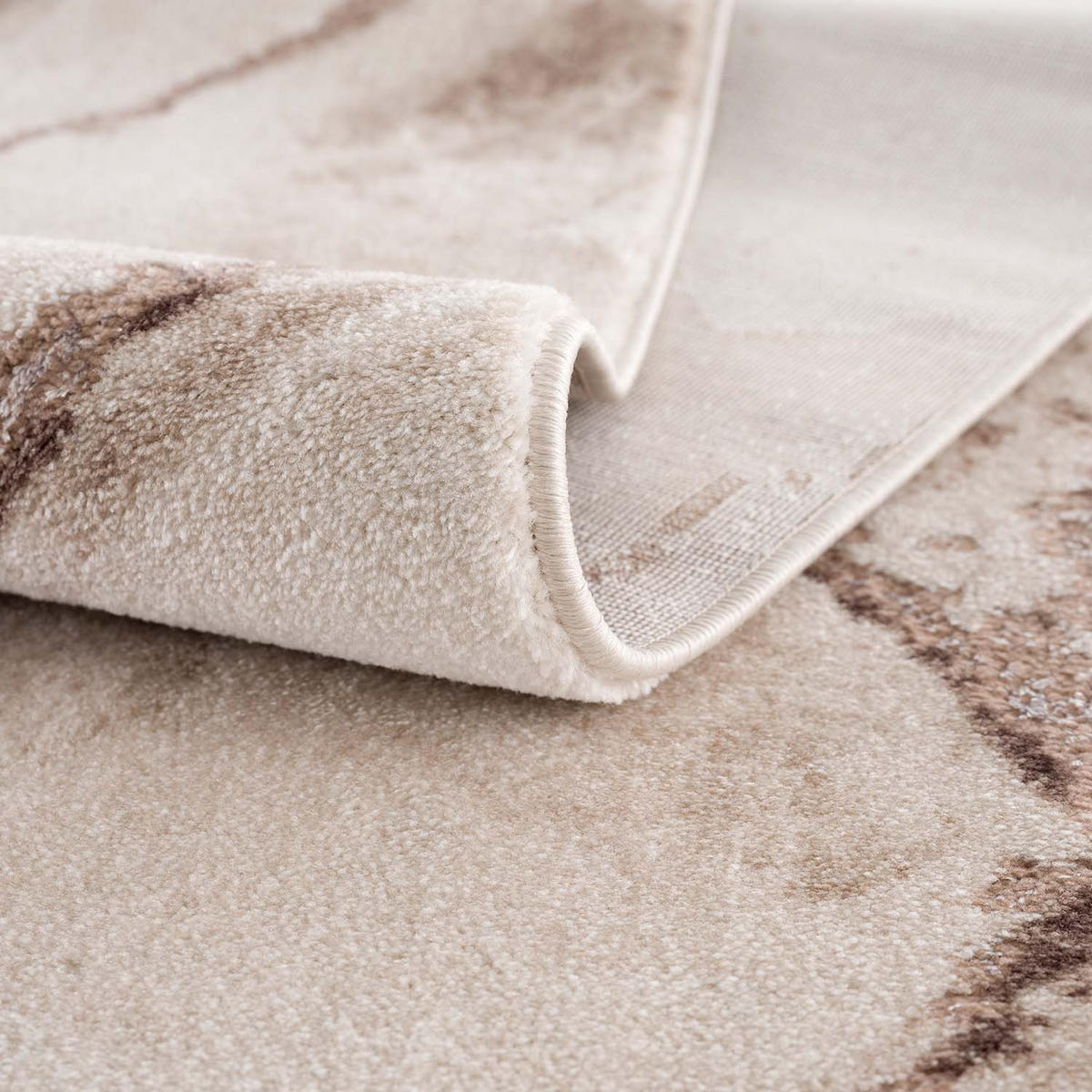 KURZFLOR-TEPPICH Chic 9272 Beige 80x300 cm - Beige, Textil (80/300cm) - carpet city
